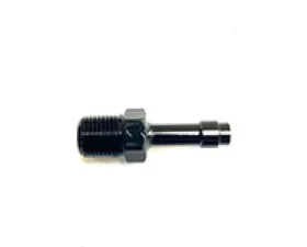 Fragola 1/4 Hose Barb x 1/8 NPT 45 Degree Low Profile - Black