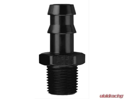 Fragola 3/8 Hose Barb x 1/4 NPT - Black - 484006-BL