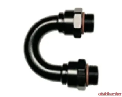 Fragola -12AN (1 1/16-12) 180 Degree ORB Adapter Black - 485012-BL
