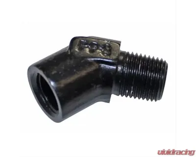 Fragola 1/8 Pipe 45 Degree Male/Female - Black - 491501-BL