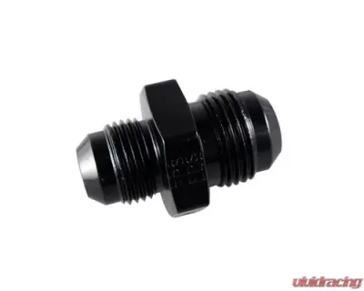 Fragola -10AN x 7/8-20 Male Adapter-Dual Feed - Black - 491958-BL