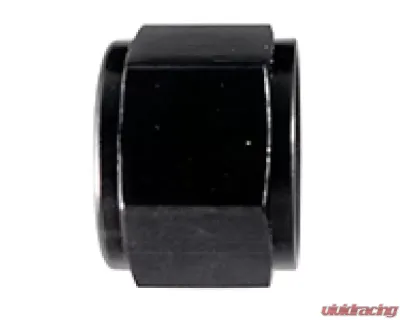 Fragola -12AN Aluminum Flare Cap - Black - 492912-BL