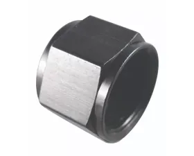 Fragola -8AN Aluminum Flare Cap w/ 1/8 FPT Black