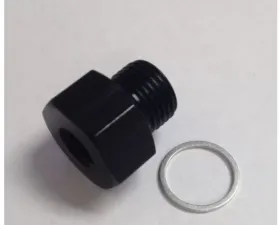 Fragola 1/2in NPT Oil Temp Adapter Black