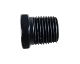 Fragola 1/2 Male Hex Pipe Plug - Black