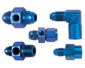 Fragola -16AN Inline Oil Temp Adapter - Black