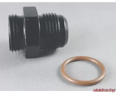 Fragola -12AN x 1 1/16-12 (12) Radius Fitting Vac Pump - Black - 495641-BL