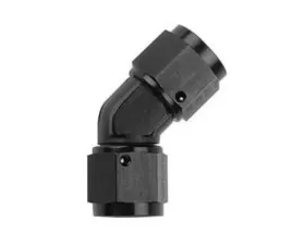 Fragola -6AN x 45 Degree Female Coupler - Black