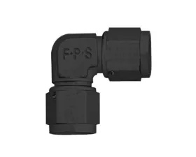 Fragola -4AN x 90 Degree Female Coupler - Black