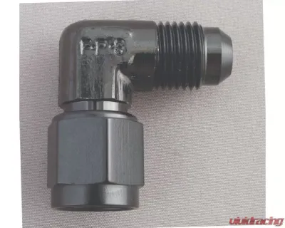 Fragola -16AN Female - Male Flare 90 Degree - Black - 498108-BL