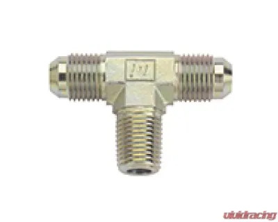 Fragola -6AN Tee 1/4 NPT On Side - Steel - 582506