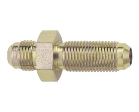 Fragola -3AN Straight Bulkhead - Steel