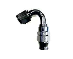 Fragola -6AN Real Street x 120 Degree Hose End Black For PTFE Hose