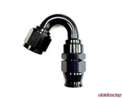 Fragola -12AN Real Street x 150 Degree Hose End Black For PTFE Hose - 681512-BL