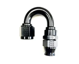 Fragola -10AN Real Street x 180 Degree Hose End Black For PTFE Hose