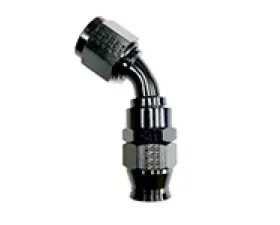 Fragola -6AN Real Street x 45 Degree 3/8 EFI Quick Disconnect Hose End Black