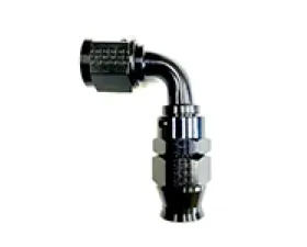 Fragola -10AN Real Street x 90 Degree Hose End Black For PTFE Hose