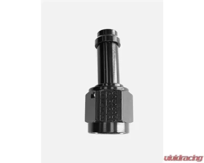 Fragola -6AN Straight EZ Street Hose End Black - 750106-BL