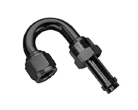 Fragola -8AN 180 Degree EZ Street Hose End Black