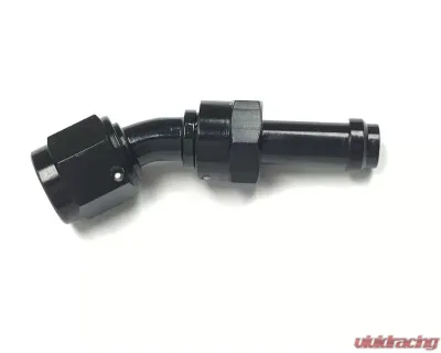 Fragola -6AN 30 Degree EZ Street Hose End Black - 753006-BL