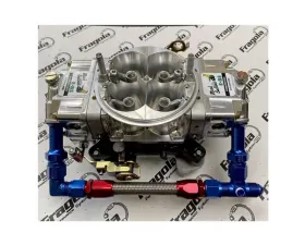 Fragola 7/8-20 Dual Inlet 4150 -8AN Fuel Line Kit Chrome