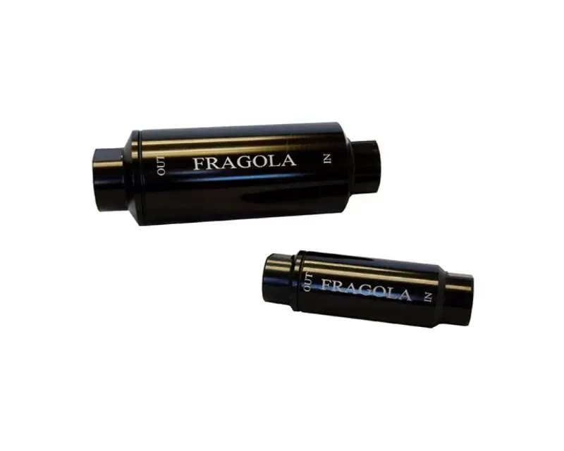 Fragola Fuel Filter -10AN In/Out 10 Micron Black - 960002-BL