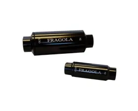 Fragola Fuel Filter -10AN In/Out 40 Micron. Black