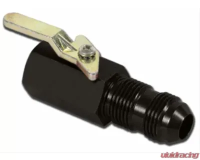 Fragola 3/8in NPT Female Inlet x -6AN Male Outlet On/Off Shut Off Valve - 961006-BL