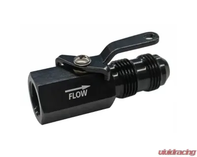 Fragola 3/8in NPT Female Inlet x -8AN Male Outlet On/Off Shut Off Valve - 961008-BL