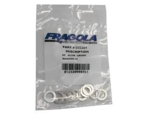 Fragola -10AN Alum. Crush Washer -AN-901 10 Pack