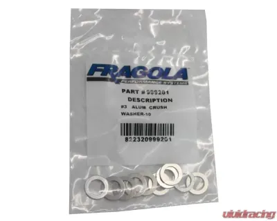 Fragola -10AN Alum. Crush Washer -AN-901 10 Pack - 999205