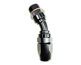 Fragola -8AN Male Rad. Fitting x 30 Degree Pro-Flow Hose End Black