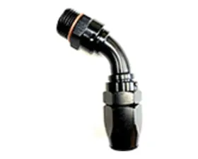 Fragola -8AN Male Rad. Fitting x 60 Degree Pro-Flow Hose End Black