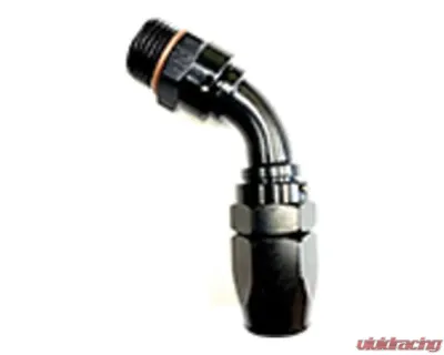 Fragola -8AN Male Rad. Fitting x 60 Degree Pro-Flow Hose End Black - 226008-BLRAD