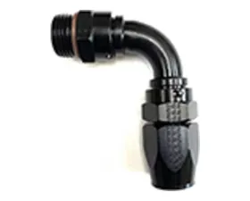 Fragola -8AN Male Rad. Fitting x 90 Degree Pro-Flow Hose End Black