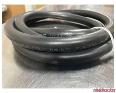 Fragola -4AN Push-Lite Hi-Temp Black Hose 15ft Roll - 831504