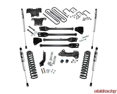 Superlift 4" Lift Kit w/FOX Shocks Ford F-250 | F-350 Diesel w/4-Link Arms 2017-2021 - K166F