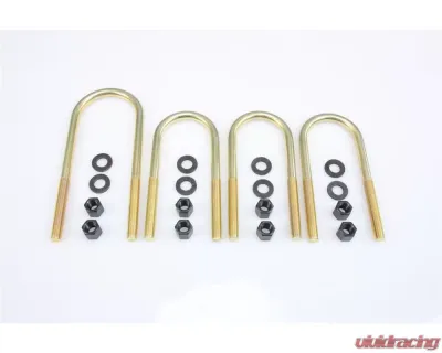 Superlift 5/8" x 2.75" x 10" 4 Sets with Nuts & Washers Round U-Bolt Kit - 11194