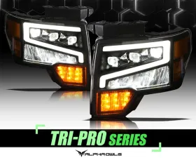 Alpha Owls Tri-Pro Series LED Projectors Headlights Ford F150 2009-2014