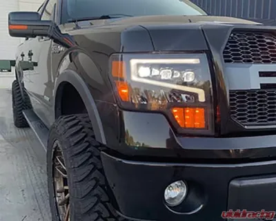 Alpha Owls Tri-Pro Series LED Projectors Headlights Ford F150 2009-2014 - 7162952