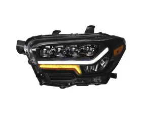 Alpha Owls Quad-Pro Series LED Projector Headlights (LED DRL Models) Toyota Tacoma 2016-2022
