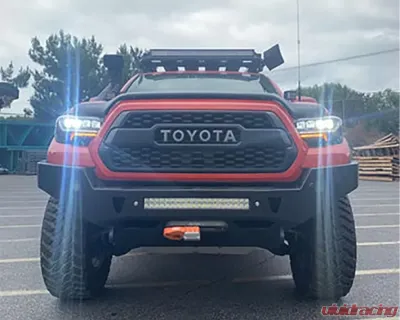 Alpha Owls Quad-Pro Series LED Projector Headlights (LED DRL Models) Toyota Tacoma 2016-2022 - 7162976