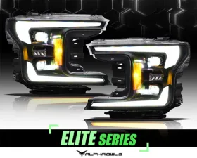 Alpha Owls Elite-Pro Series LED Projector Headlights (w/Black Bezel) Ford F-150 2018-2020