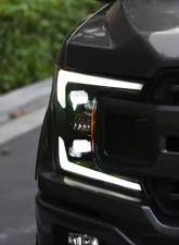 Alpha Owls Elite-Pro Series LED Projector Headlights (w/Black Bezel) Ford F-150 2018-2020                                     - 7163010 - Image 12