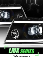 Alpha Owls LMX Series LED Projector Headlights (LED Projector Black housing w/ LumenX Light Bar) Ford F-150 | Lincoln Mark-LT 2004-2008                                     - 8707418 - Image 4