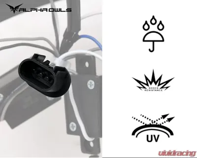 Alpha Owls LMX Series LED Projector Headlights (LED Projector Black housing w/ LumenX Light Bar) Ford F-150 | Lincoln Mark-LT 2004-2008 - 8707418