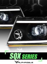 Alpha Owls SQX Series LED Projector Headlights (LED Projector Black housing w/ Sequential Signal/LumenX Light Bar) Ford F-150 | Lincoln Mark-LT 2004-2008                                     - 8707432 - Image 4