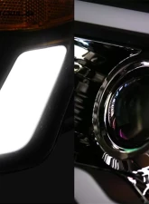Alpha Owls SQX Series LED Projector Headlights (LED Projector Black housing w/ Sequential Signal/LumenX Light Bar) Ford F-150 | Lincoln Mark-LT 2004-2008                                     - 8707432 - Image 3