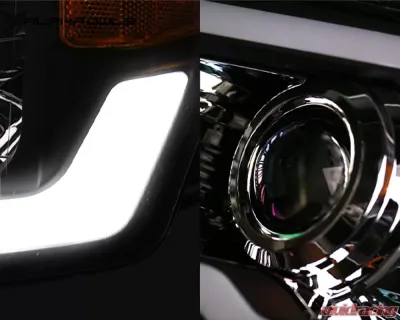 Alpha Owls SQX Series LED Projector Headlights (LED Projector Chrome housing w/ Sequential Signal/LumenX Light Bar) Dodge Ram 1500 | 2500 | 3500 2002-2005 - 8707500
