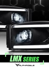 Alpha Owls LMX Series LED Projector Headlights (LED Projector Black housing w/ LumenX Light Bar) Dodge Ram 1500 | 2500 | 3500 2006-2008                                     - 8707517 - Image 4